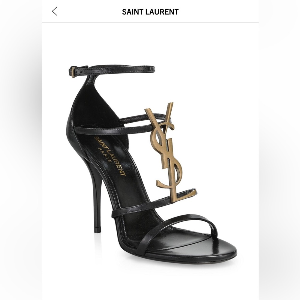 YSL Cassandra Leather Sandals